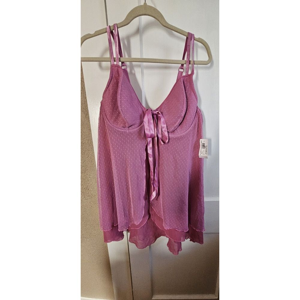 MAS Design women Pink Lace Lingerie draped front underwired Sz 18-20 (2X) sample